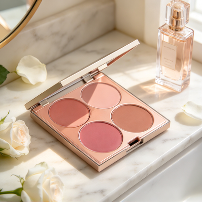 🌸 Blush Palette | Silky Powder Vanity Essential | Soft Sculpted Glow