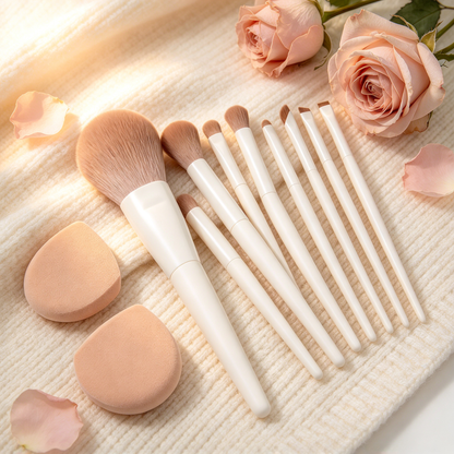 💄 Makeup Brushes | Silky Synthetic Vanity Set | Chic Gift