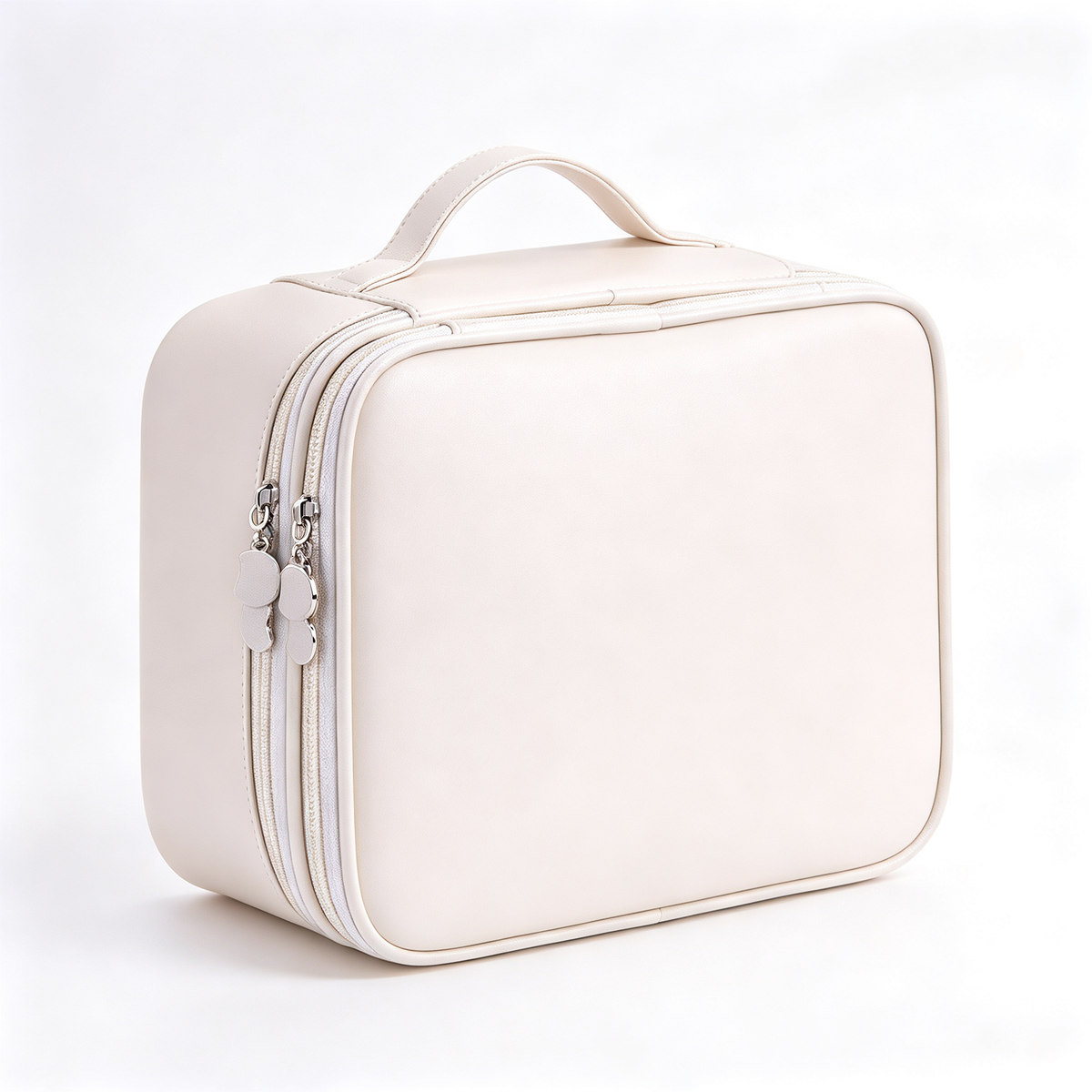 👜 Makeup Organizer | Smooth PU Travel Case | Elegant Beauty Storage
