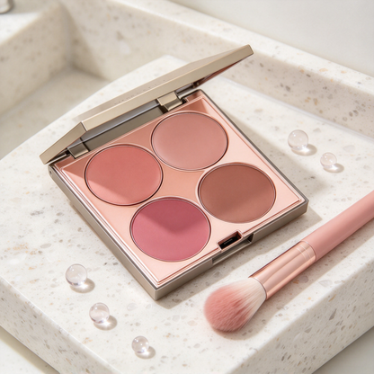 🌸 Blush Palette | Silky Powder Vanity Essential | Soft Sculpted Glow
