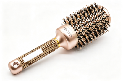 💫 Round Brush | Boar-Bristle Blowout Tool | Salon-Style Volume Finish