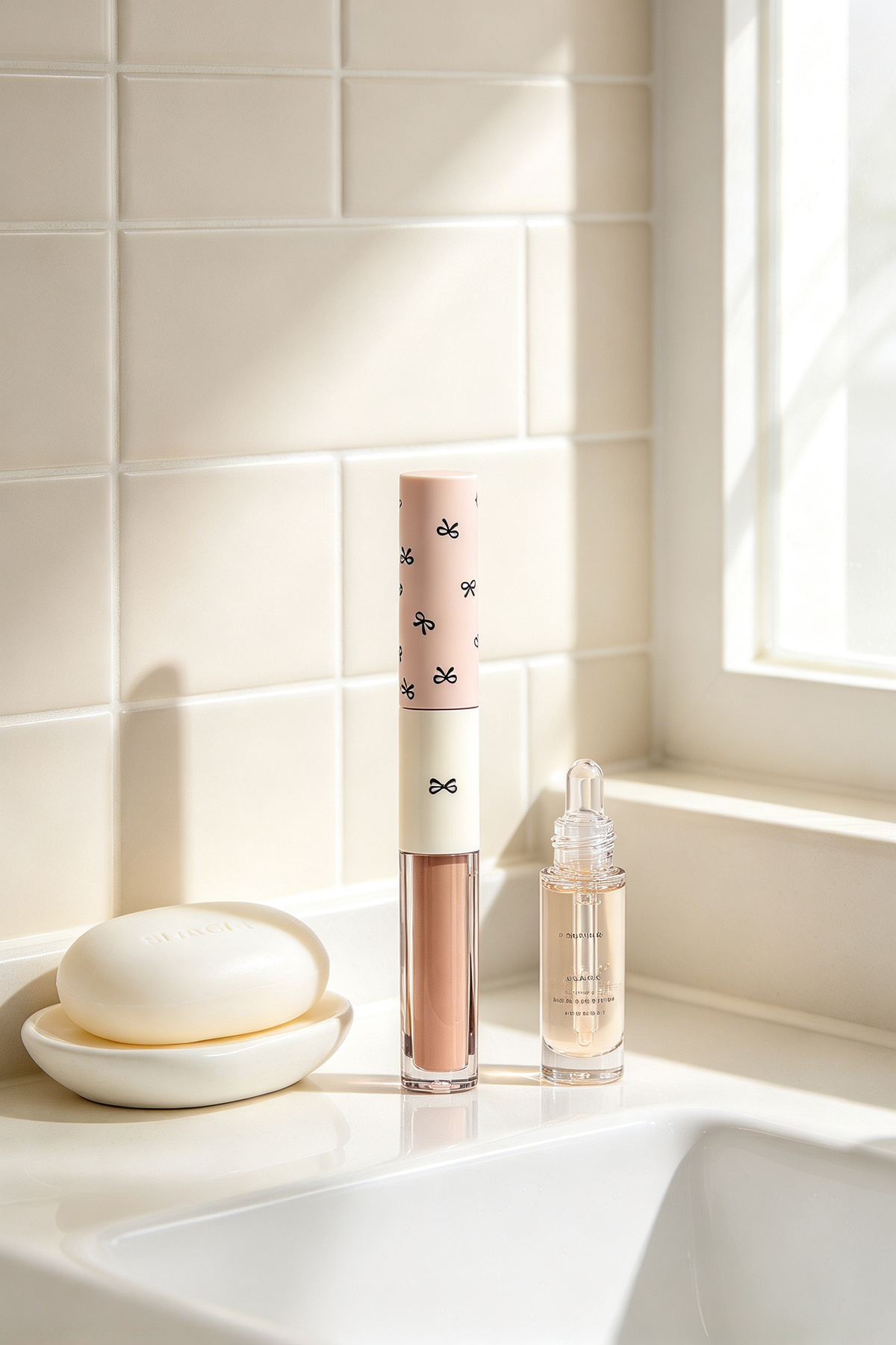 💋 Dual Lip Glaze | Glossy Tint Daily Essential | Soft Romantic Shine