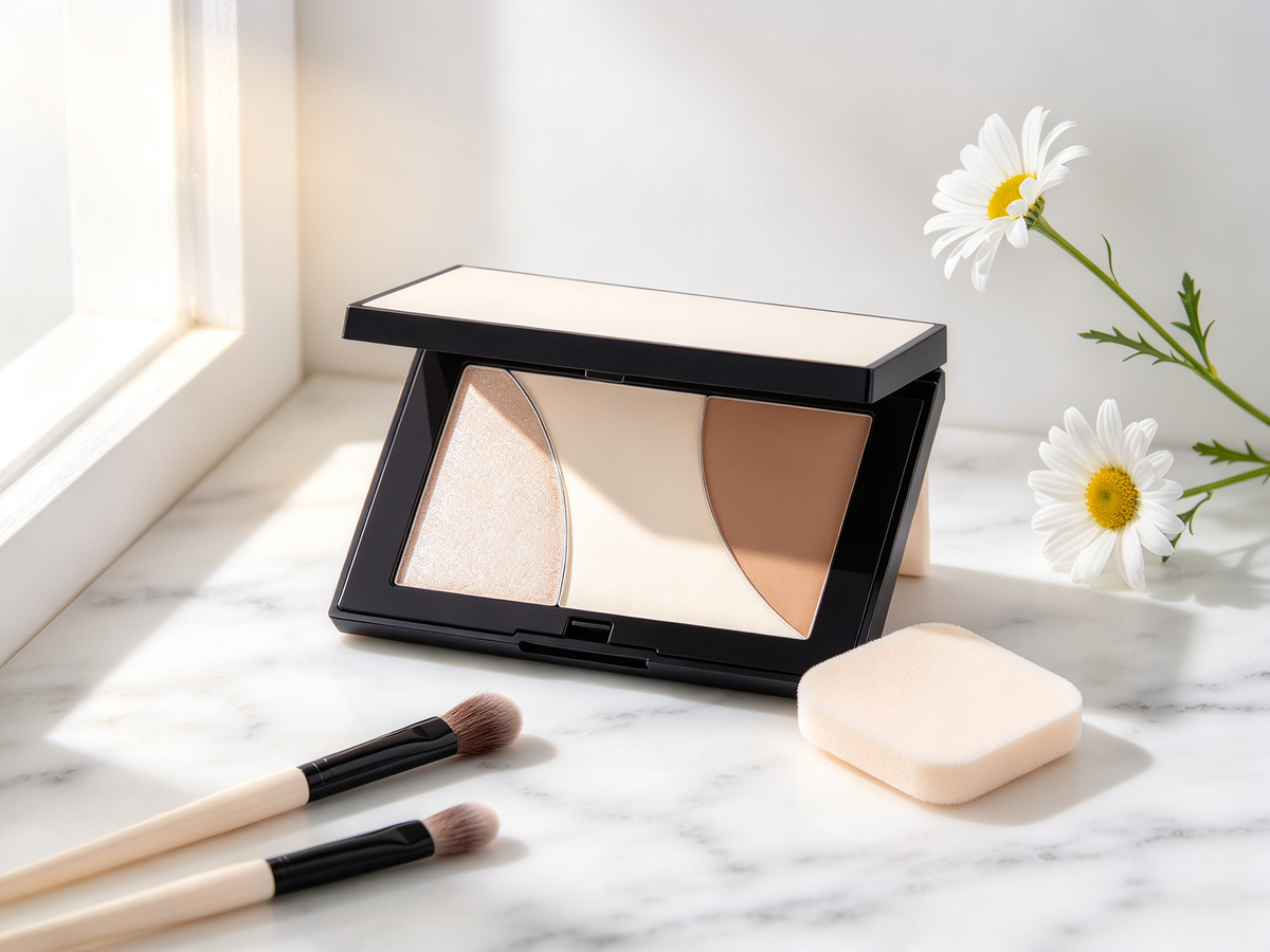 ✨ Contour Palette | Silky Powder Face Essential | Sculpted Radiant Finish