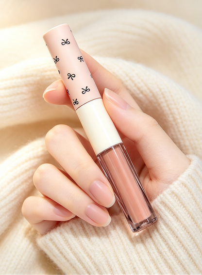 💋 Dual Lip Glaze | Glossy Tint Daily Essential | Soft Romantic Shine